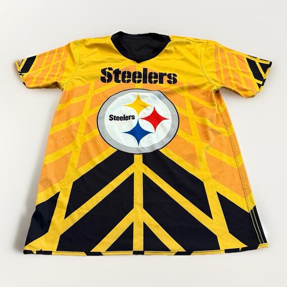 Holloway Other - Pittsburgh Steelers NFL Mens Black Yellow Reversible Flag Football Jersey Size M